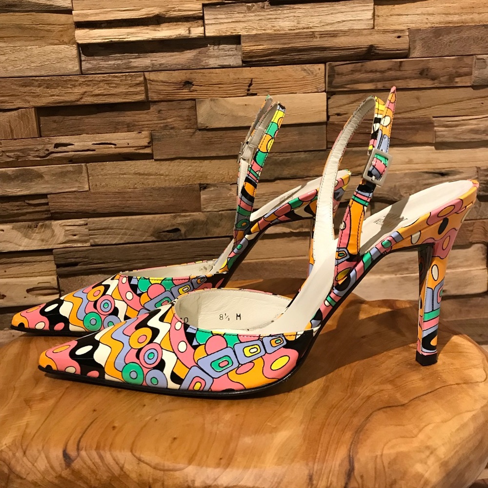 Stuart Weitzman Patent Leather Slingback Pumps - image 2